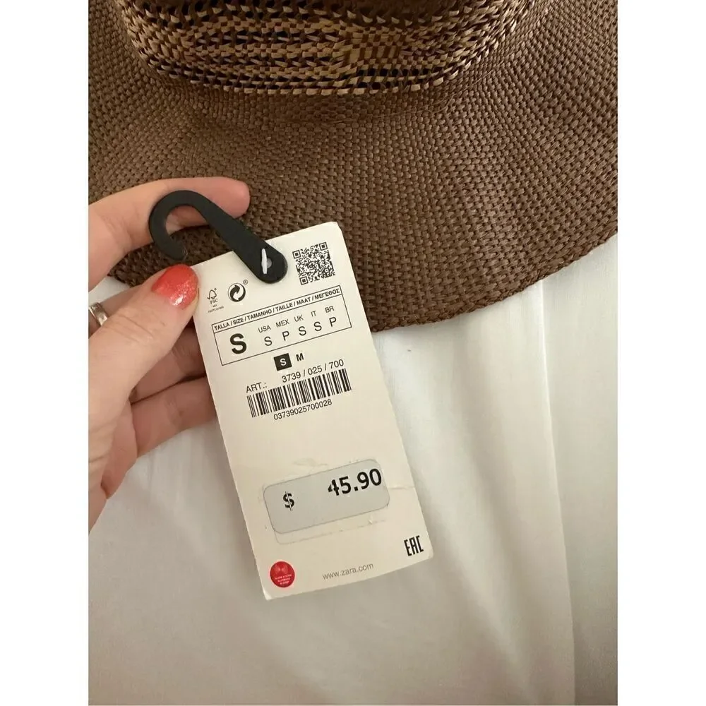 NWT ZARA WOVEN RANCHER HAT Size S